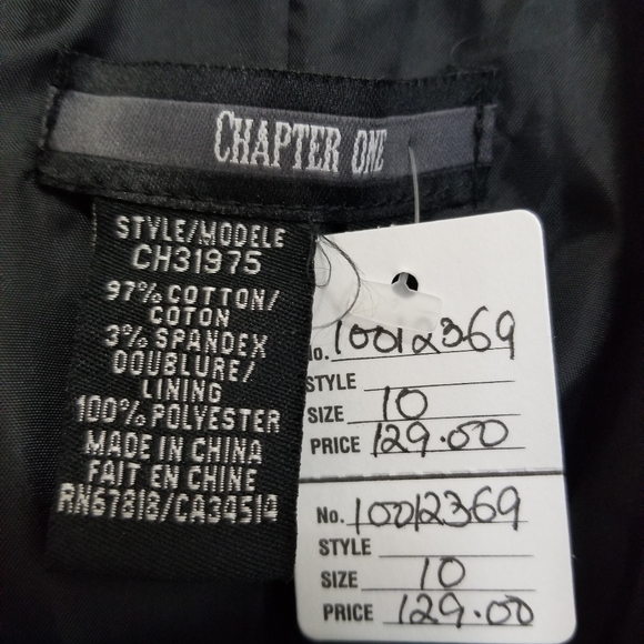 VINTAGE LEOPARD PRINT CORDUROY COAT BY CHAPTER ONE ~ SIZE 10 NWT - Picture 8 of 9